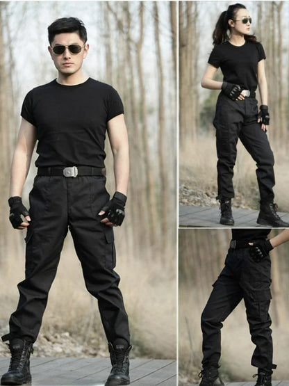 Black Military Tactical Cargo Pants Men Combat Tactical Sweatpants Men's Working Pants Overalls Casual Trouser Pantaloon Homme CS