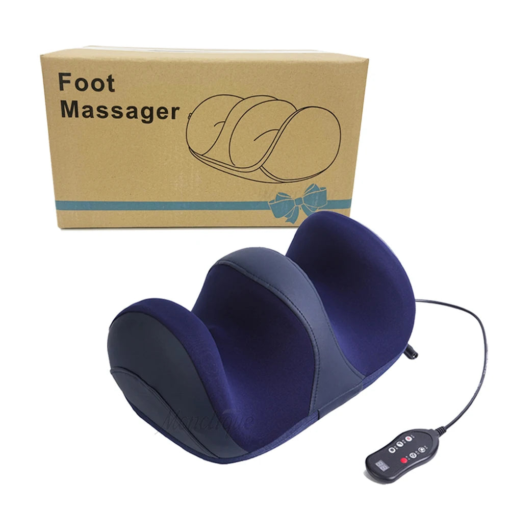 Smart Electric Leg Massager Heating Foot Therapy Hot Compression Shiatsu Kneading Roller Calf Muscle Relaxation Foot Spa Machine