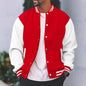2026 New Loose Trendy Brand Baseball Jersey  Men Fashion Bomber Jacket Men's Casual Plus Size Tops Street Men's overcoat