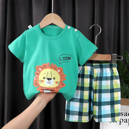 1 2 3 year Baby Clothing Girls Boys Cotton Suit for Children Two Clothes Sets for Babies Newborn Baby Clothes