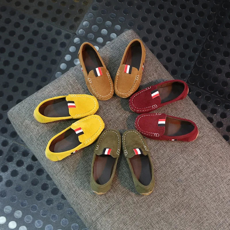 Fashion Soft Boys Shoes Kids Loafers Slip-on Children's Casual Sneakers For Toddler Big Boys 4 Colors Classic Classical Version