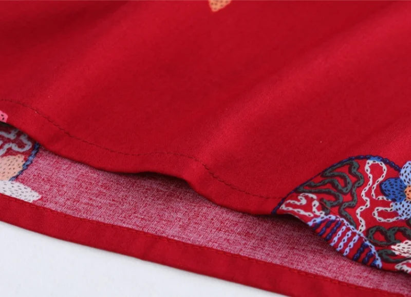 Korean Reviews Many Pajamas Set Summer Women 2 Piece Set Outfit Thin Grandma Pajama Sets Big Size Pajama Printing Home Wear