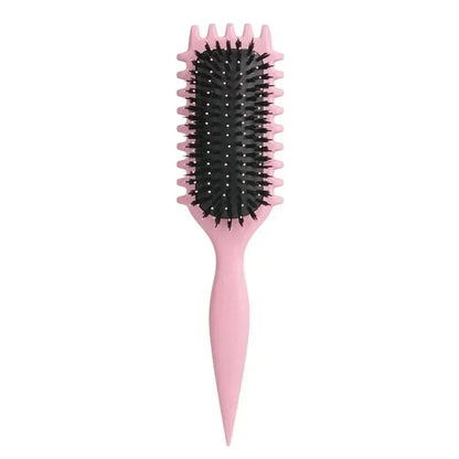 Salon Styling Curly Hair Styling Brush Curl Hair Brush for Combing and Shaping Men's and Women's Curls Reduce Pulling Tools