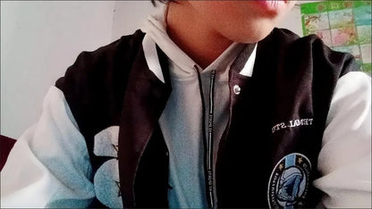 American Harajuku Blue Student Baseball Men's Coat Bomber Jacket fashion Spring Autumn Trend Hip Hop College Loose Casual Coat