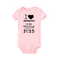 I LOVE MOM & DAD I'm The Best Thing To Come Out of 2025 Baby Romper Newborn Summer Jumpsuit Outfit Infant Short Sleeve Bodysuit