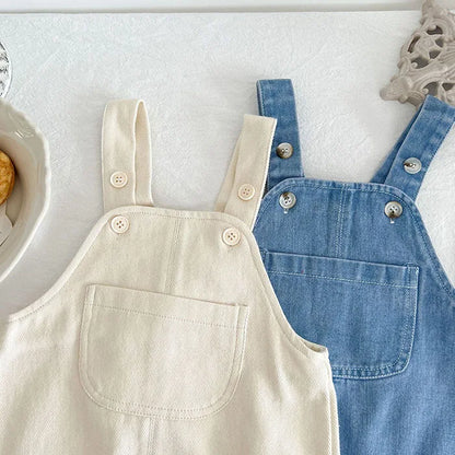 Children Clothes Suit Infant Baby Girls Clothing Set Long Sleeve Embroidered Shirt+ Denim Jumpsuit Autumn Spring Clothes Suit