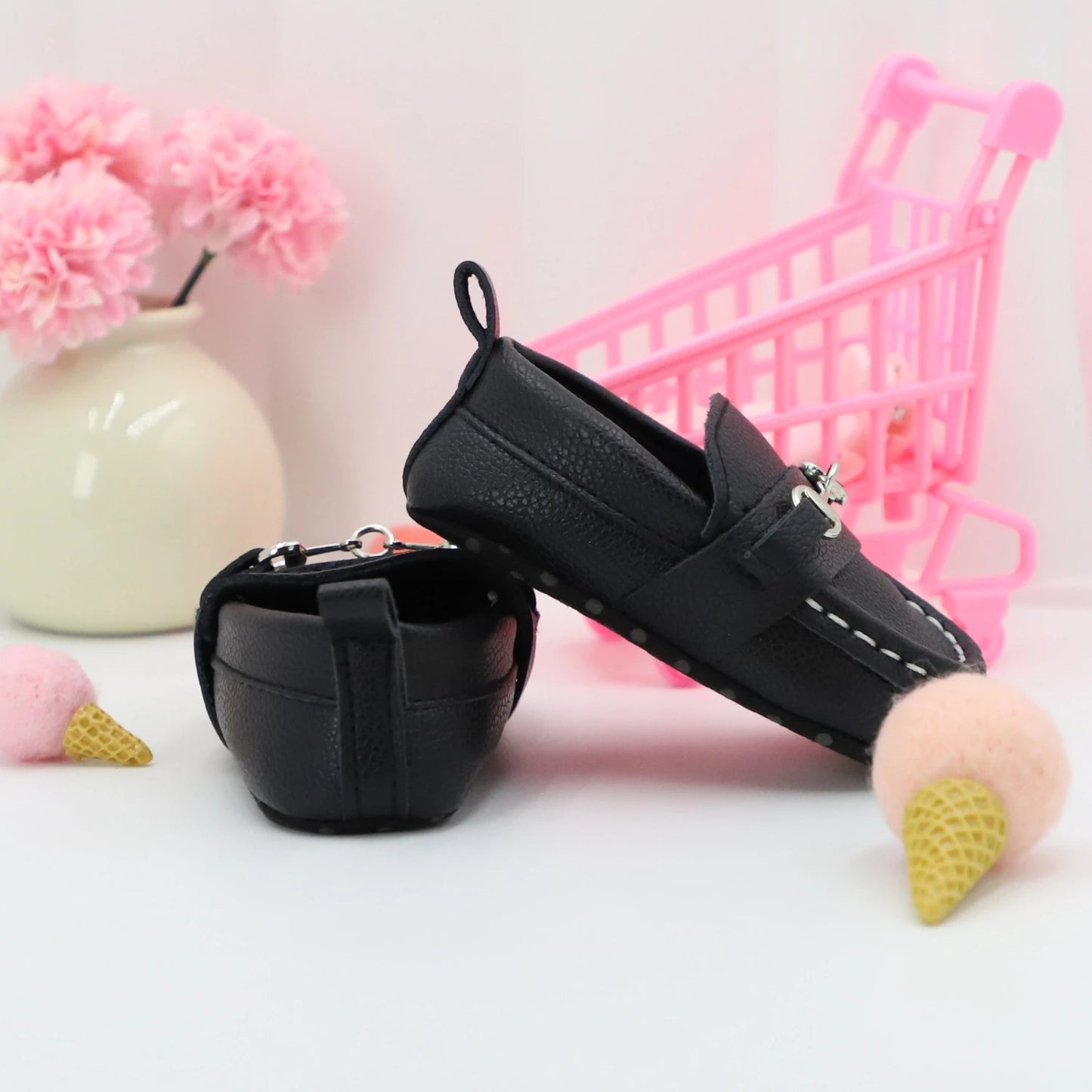 RABEISIR Casual Solid Color Slip On Low Top Loafer Shoes For Baby Boys, Lightweight Comfortable Non Slip Flat Shoes