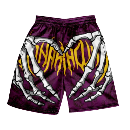 2025 Summer Classic Skull Beach Short Pants New Fashion Skeleton Hand Print Men Women Gym Shorts Quick Drying Trunks Ice Shorts