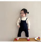 2025 Spring New Baby Girl Sleeveless Romper Cotton Infant Toddler Solid Casual Overalls Girls Trousers Children Strap Jumpsuit