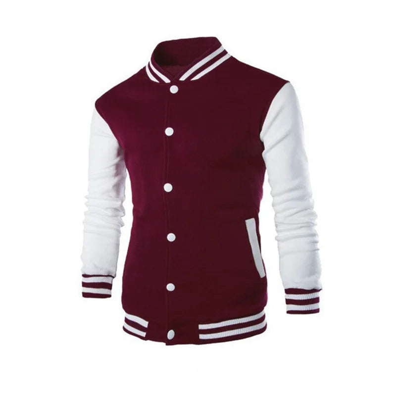 2026 New Loose Trendy Brand Baseball Jersey  Men Fashion Bomber Jacket Men's Casual Plus Size Tops Street Men's overcoat