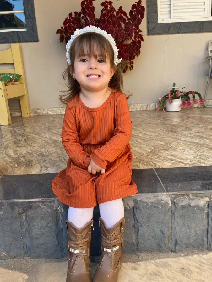 Pat Pat Newborn Dresses Baby Girl Clothes New Born Babies Kids Birthday Party Dress Ribbed Striped Long-sleeve Overalls Children