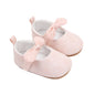 Toddler Baby Girls Sweet Princess Shoes Soft Bow knit Flower Non-slip Bottom First Walker Shoes Toddler Babies Crib Shoes