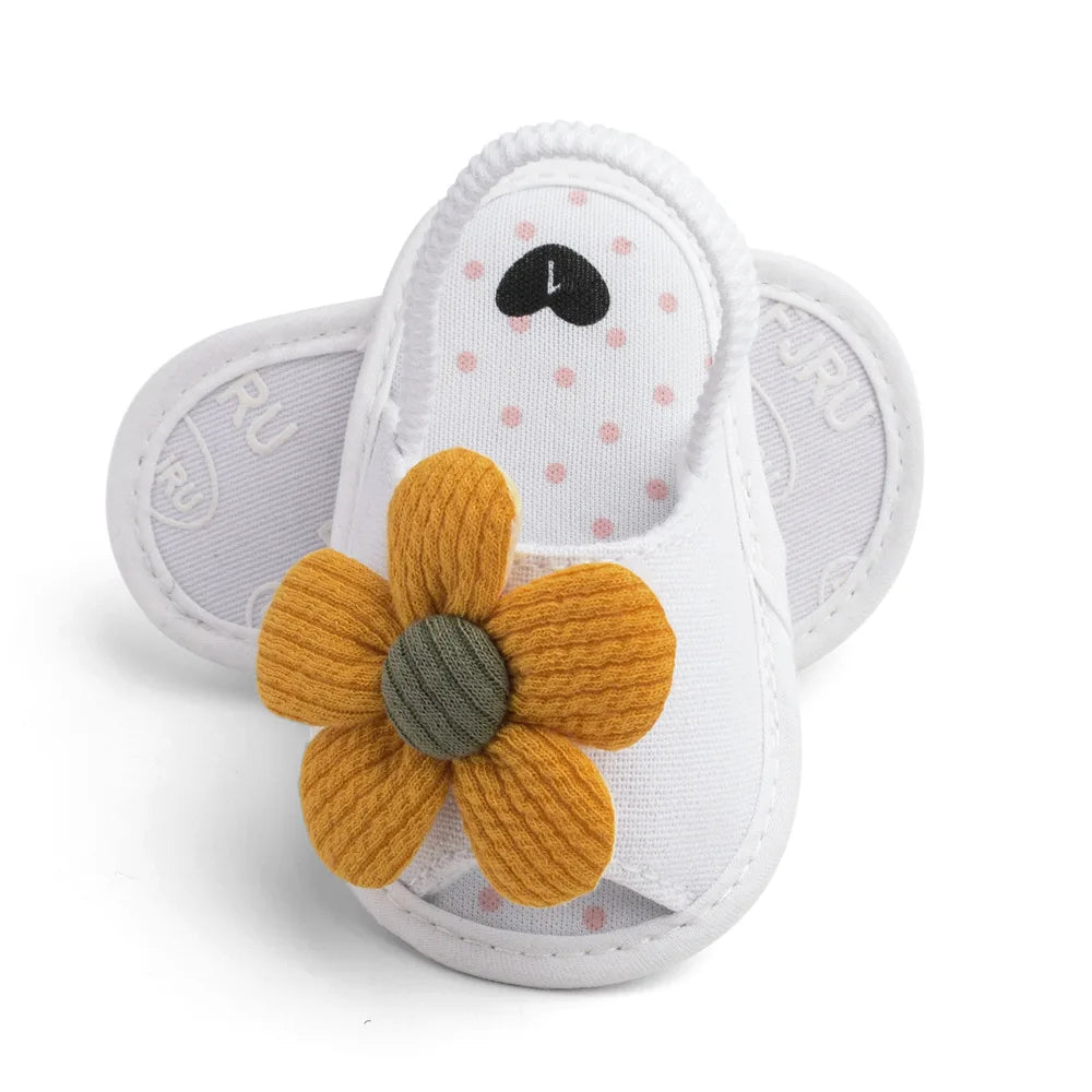 Summer New Sunflower Baby Sandals Soft Bottom Baby Toddler Shoes 0-1 Years Old Baby Girls  Baby Shoes Girls  Baby Boy Shoes