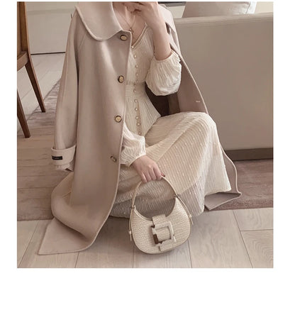 2026 Summer New Women Fashion Elegant White Midi Dresses Vintage Princess Female Party A Line Clothes Prom Robe Vestdios