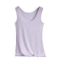 Summer Women Tank Tops Camisole Seamless Stretchy Slim-fitting Off Shoulder T-shirt Female Thin Breathable Shirts Undershirt