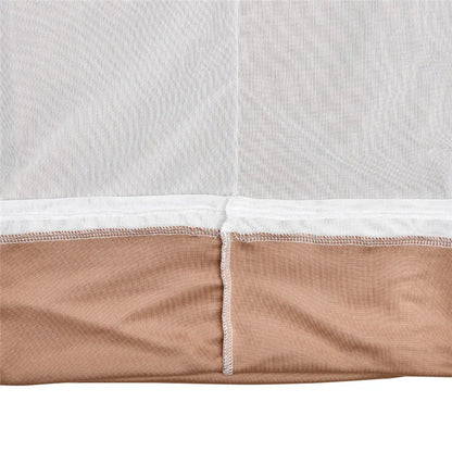 Diagonal Collar Long Sleeve Midi Dress For Women Two Layer Mesh Backless Ruched Bodycon Club Party Sexy Long Dress