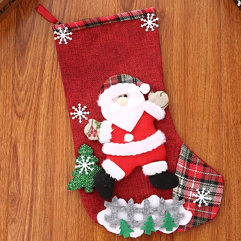 (1pcs/pack) Christmas Decorations, Christmas Socks, Gift Bags, Christmas Scenes, Window Display, Small Pendants, Christmas Decor