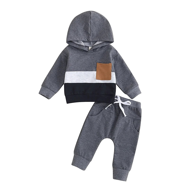 Kupretty Toddler Baby Boy Winter Outfit Clothes Hoodie Sweatshirt Tops and Pants 3 6 9 12 18 24 Months Fall Outfits Set
