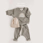 Fashion Kids Clothes Set Toddler Baby Boy Girl Pattern Casual Tops + Child Loose Trousers 2pcs Baby Boy Designer Clothing Outfit