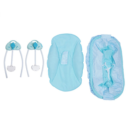 Electric Baby Cradle Auto Swing Rocker Cot Infant Sleeping Bed Swing Crib Kit Timer +Bluetooth Music +Mat +Pillow 5Gears Adjustable