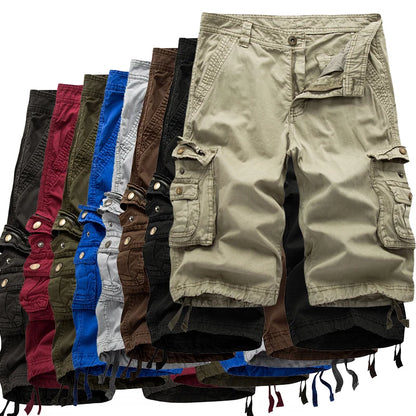 Choice Cargo Shorts Men 2025 Summer Army Military Tactical Homme Shorts Casual Solid Multi-Pocket Male Cargo Shorts Plus Size