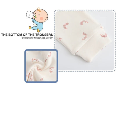 Kiddiezoom 5 Pcs Fashion Baby Boy Girl Pants 0-12Months 100%Cotton Soft Newborn Leggings
