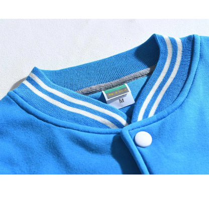 Baseball Jackets Men New Fashion Design Slim Fit College Varsity Coat Women's Jacket Support Custom Print Photo/Text