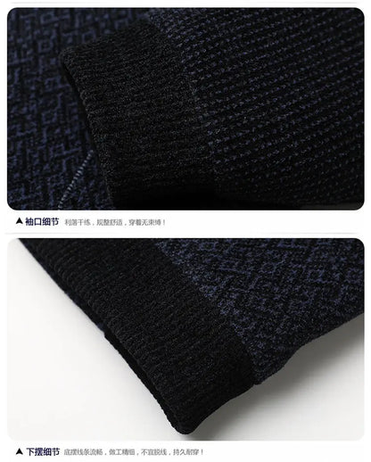 High Quality Winter Woolen Jacket for Men Versatile Brand Casual Business Cotton Trench Coat Add Velvet Keep Warm Overcoat Tops