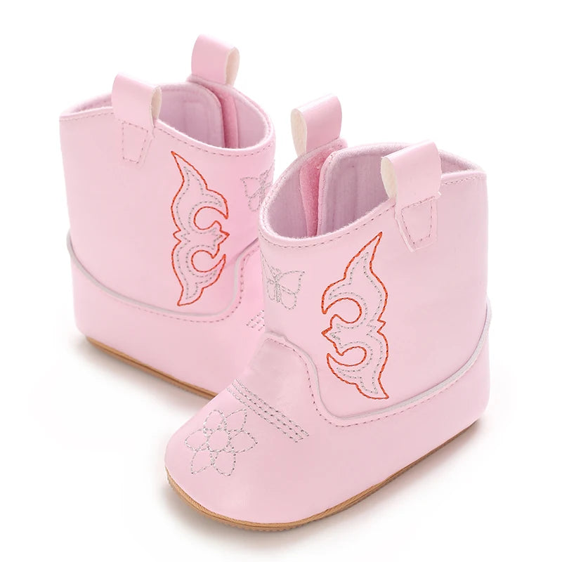 Baby Boots Made Of Soft PU and High-quality Cotton 2026 New Autumn and Winter Short Boots With Rubber Soles and Anti Slip Baby