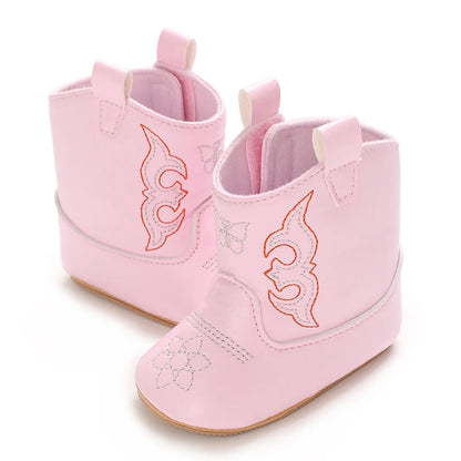Baby Boots Made Of Soft PU and High-quality Cotton 2026 New Autumn and Winter Short Boots With Rubber Soles and Anti Slip Baby