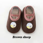 Baby Anti-slip Socks Cute Kids Slippers Newborn Warm Crib Floor Shoes with Rubber Sole for 0-24Month Children Boy Toddler Shoes