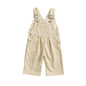 2025 Lorrainian 3-24M Baby Girl Summer Overalls Infant Wide Leg Solid Color Jumpsuit Front Pocket Suspender Pants Outfits