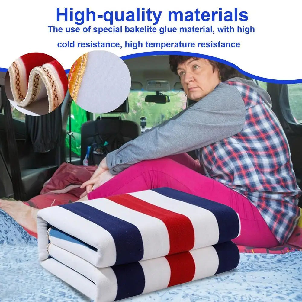 Heated Car Blanket Electric Waterproof Warming Throw With 3 Temperature Settings Electric Warming Blankets For Vehicle Interior