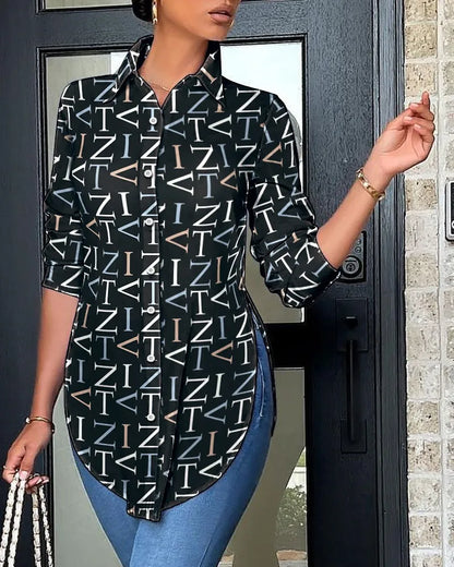 Women White Blouse 2026 Fashion Shirts Elegant Asymmetrical Tops Casual Long Sleeve Tunic Solid Color