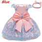 Baby Girls Christmas Dress 3 6 9 12 18 24 Months Toddler Newborn Lace Princess Dress 1 Year Old Birthday Party New Year Costume