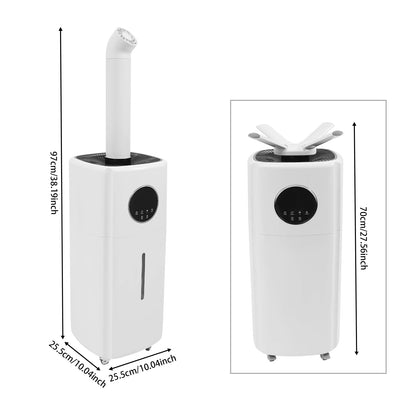 10L Large Capacity Air Humidifier Diffuser Commercial Smart Humidity Control Timing Remote Control Mist Maker Sprayer 110V-220V