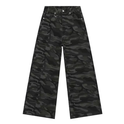 LUZHEN Old Male Pants Autumn Blue Washed Men Denim Jeans Straight Casual Men wear Loose Wide Leg Trousers 2026 New Fashion 9C354