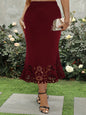 Women Skirts Big Size Summer Knitted Burn-Out Casual Outwears Large Ladies Clothing Black Plus Size Women Clothes