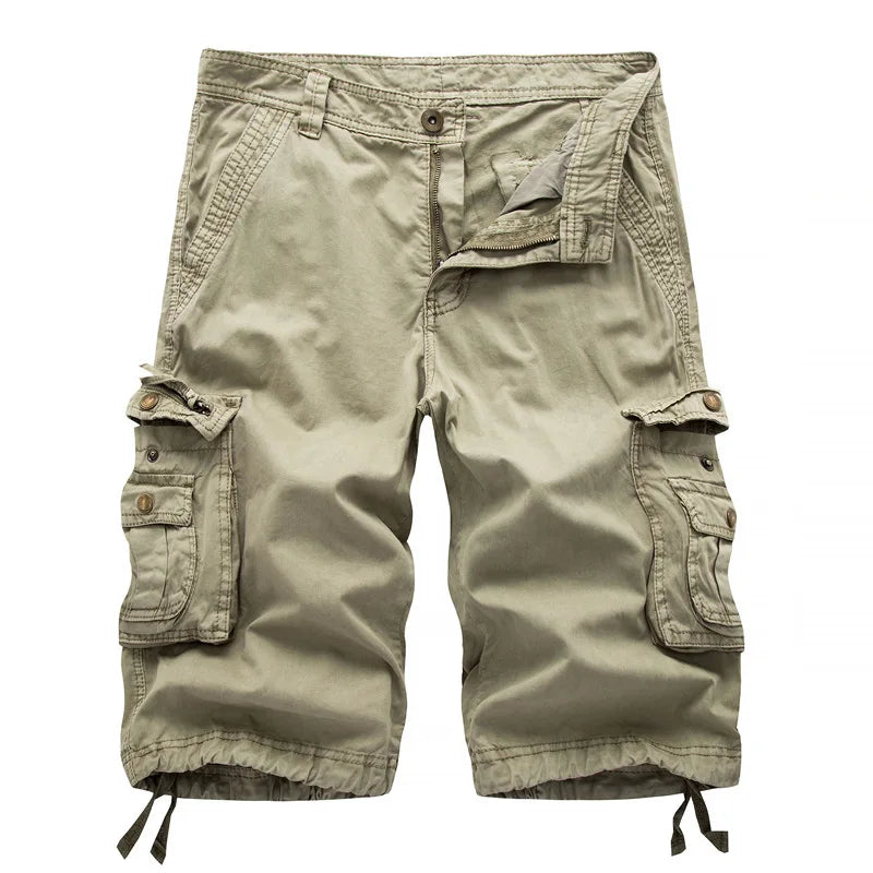 Choice Cargo Shorts Men 2025 Summer Army Military Tactical Homme Shorts Casual Solid Multi-Pocket Male Cargo Shorts Plus Size