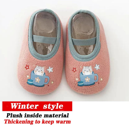Baby Non-slip Socks Children Indoor Warm Floor Shoes Boys and Girls Toddler Shoes Amusement Park Kindergarten Non-slip