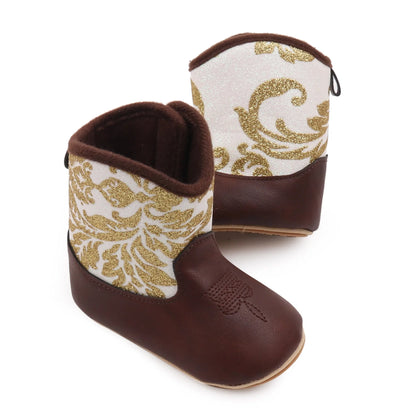 Baby Boots Made Of Soft PU and High-quality Cotton 2026 New Autumn and Winter Short Boots With Rubber Soles and Anti Slip Baby