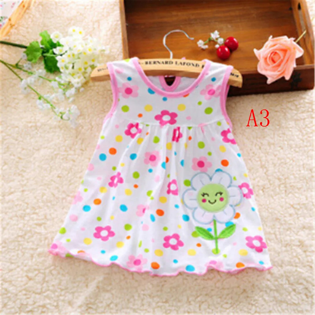 Hot sale Cotton Romper Dress Baby Girls Sister Kids Dresses Cotton Newborn Cestume Regular Sleeveless A-Line Girl Dresses