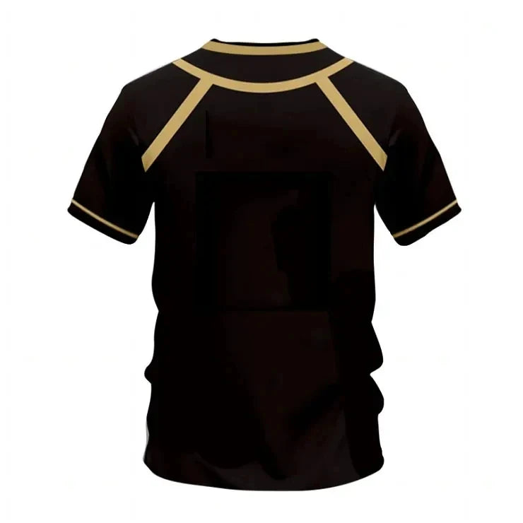 Anime Blue Lock MICHAEL KAISER 3D Printed Men's T-shirt Plus Size Fashionable Sports Short Sleeved Top Sports T-shirt