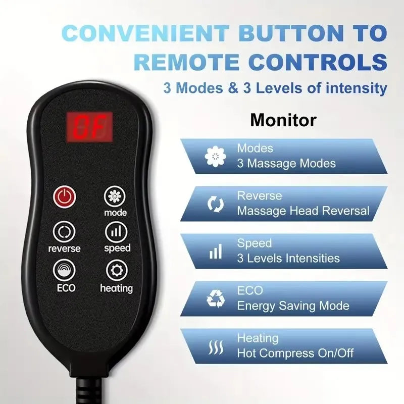 Smart Electric Leg Massager Heating Foot Therapy Hot Compression Shiatsu Kneading Roller Calf Muscle Relaxation Foot Spa Machine