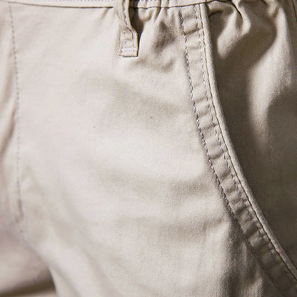 2026 Men Shorts Summer Cotton Middle Waist Male  Casual Business Men Shorts Printed Beach Stretch Chino Classic Fit Short Homme