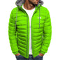 Winter New Thick Men Warm Parka Jackets Casual Men's Outwear Coats Solid Stand Collar Male Windbreak Cotton Padded Down Jacket