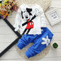 Baby Girls Boys Mickey Minnie Clothing Sets Spring Autumn Kids Outfits Hoodie +T-shirt + Pants Tracksuit Children Sport Suit