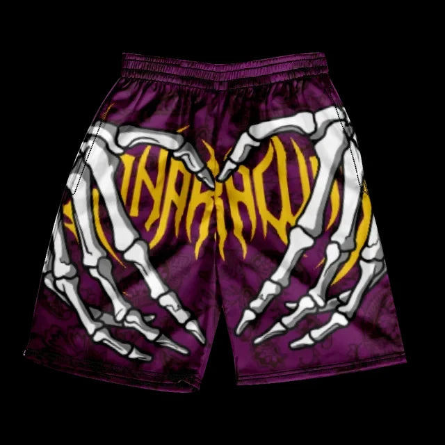 Summer Men's Sports Shorts Fashion Skull Print Pattern Men's Beach Shorts Hawaii Vacation Beach Men's Swimming Shorts S-2XL