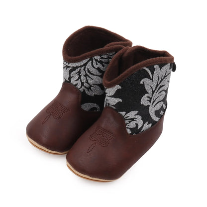 Baby Boots Made Of Soft PU and High-quality Cotton 2026 New Autumn and Winter Short Boots With Rubber Soles and Anti Slip Baby