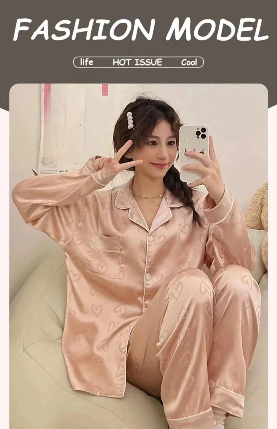 Summer Cool Ladies Faux Silk Polyester PJ Sexy Sling Pajama Sets Home wear Women's Pajamas Female Sleepwear Home wear Gift for GF